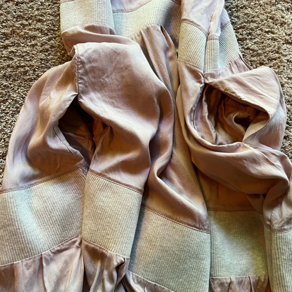 ANTHROPOLOGIE MAEVE | Blush and Grey Jersey Knit Tank Dress size S/4-6 - Picture 5 of 9